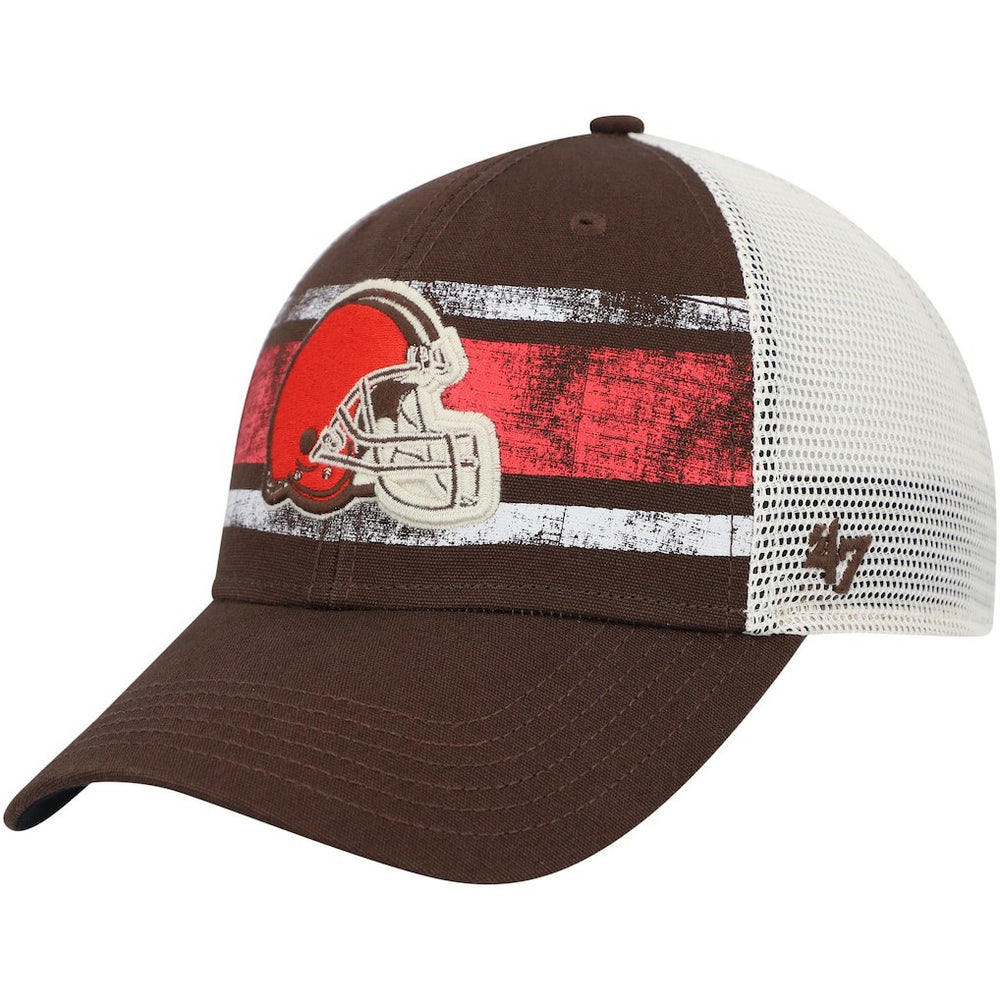 47 brand Cleveland Browns '47 Interlude MVP Trucker Snapback Hat Brown/White