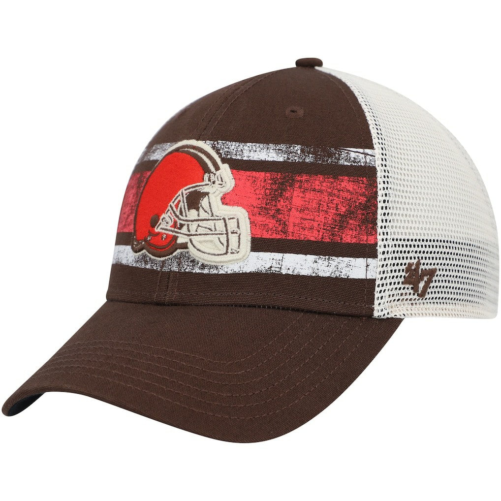 47 brand Cleveland Browns '47 Interlude MVP Trucker Snapback Hat Brown/White