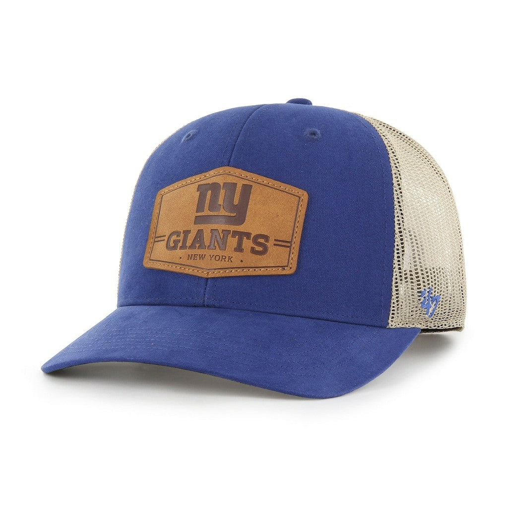47 brand New York Giants '47 Rawhide Trucker Adjustable Hat Royal/Natural