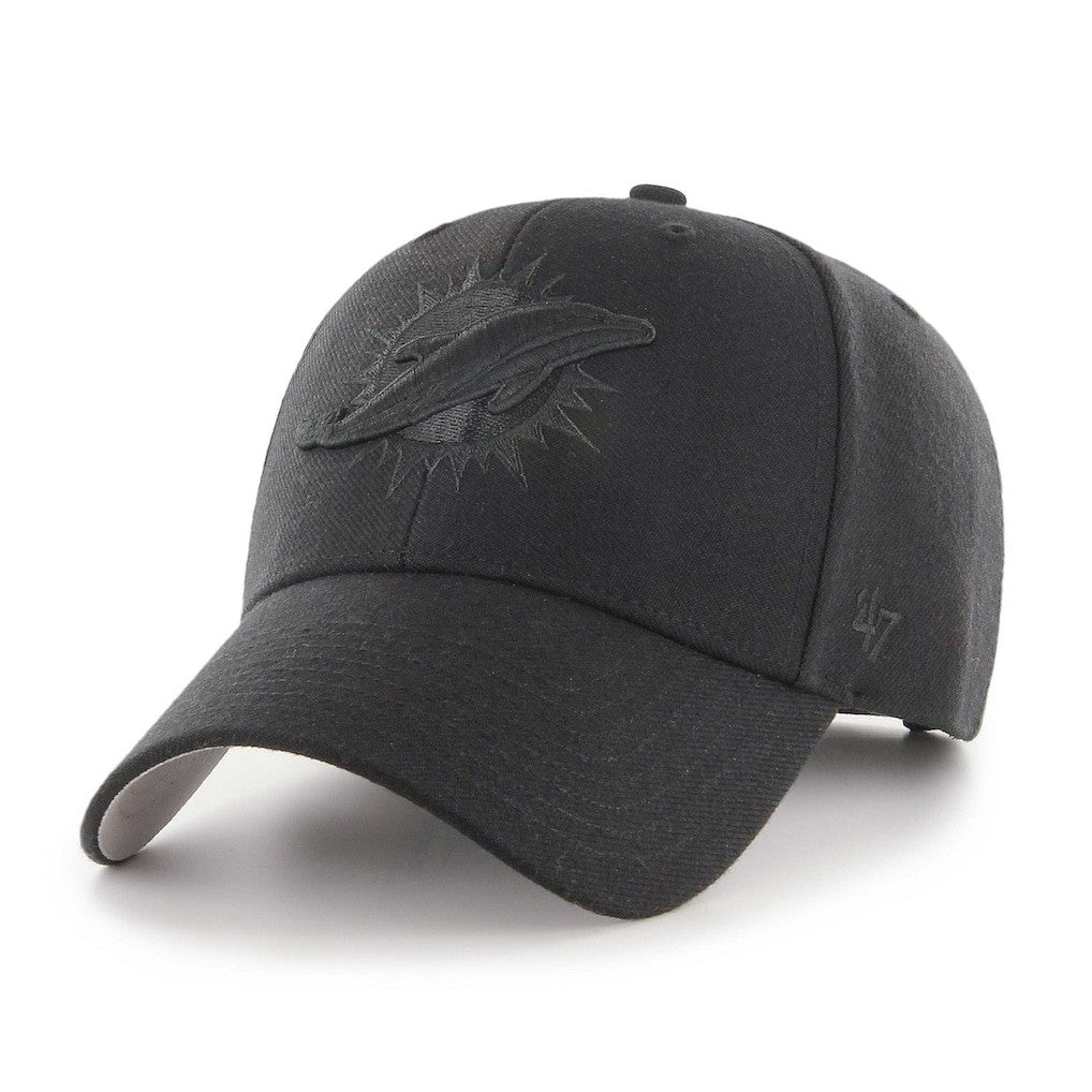 47 brand Miami Dolphins '47 Tonal MVP Adjustable Hat Black