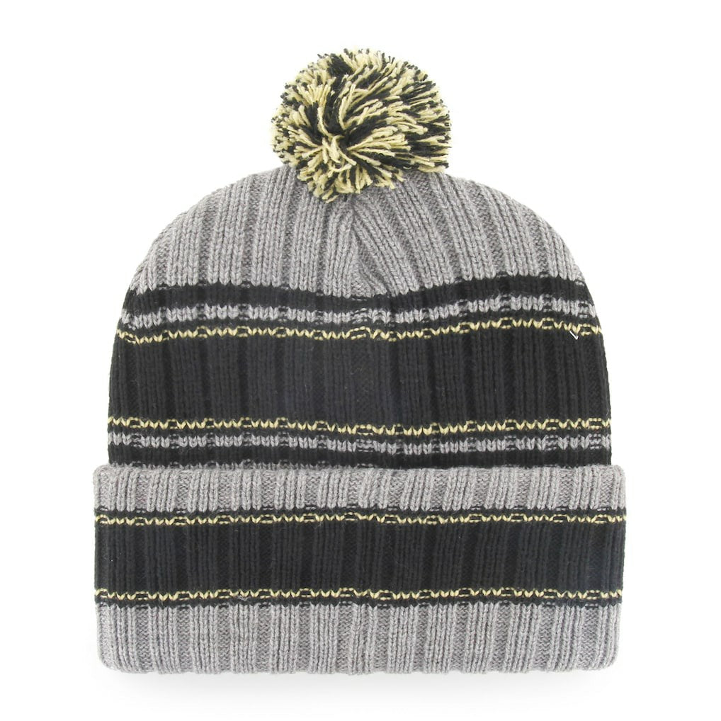47 brand New Orleans Saints '47 Rexford Cuffed Knit Hat with Pom Graphite/Black