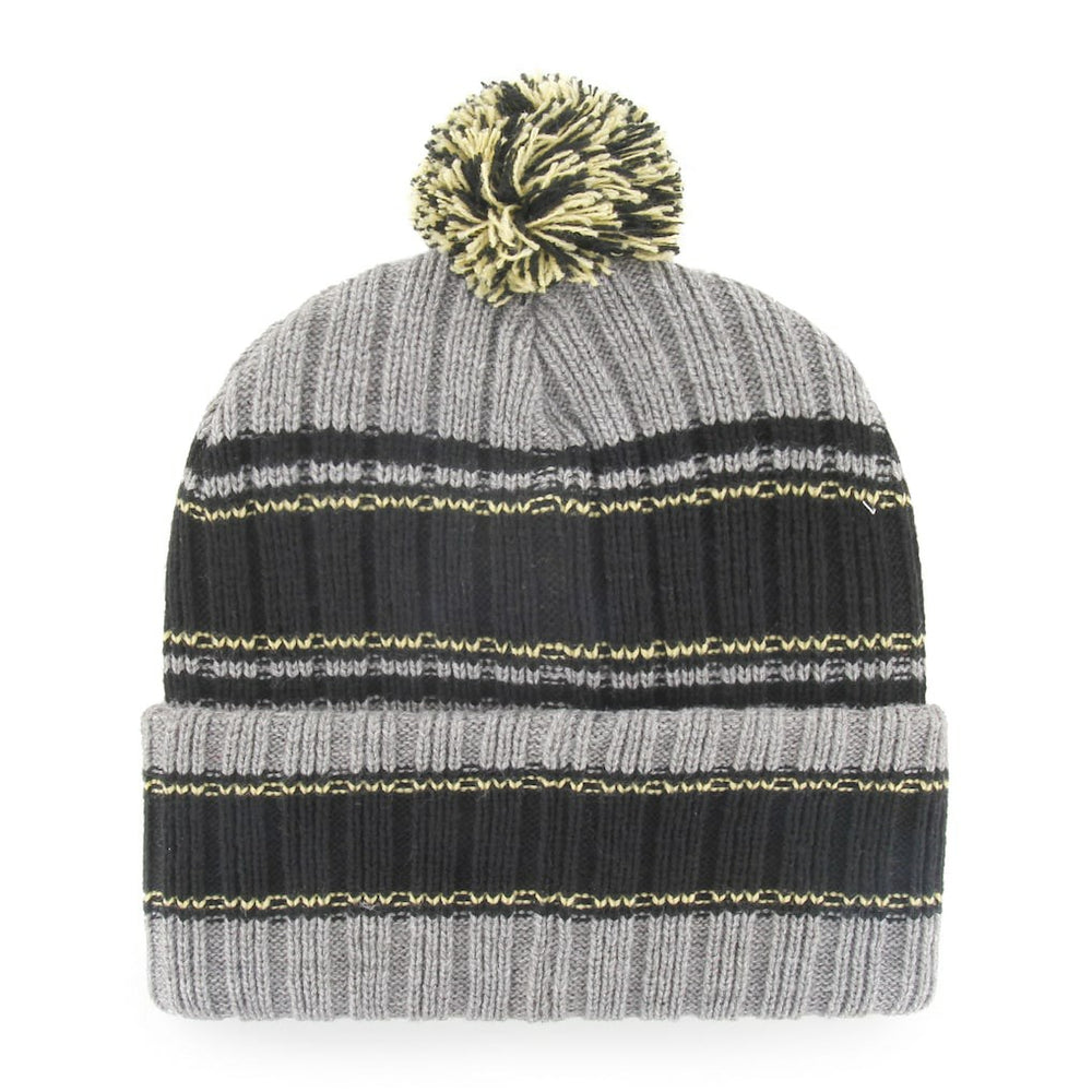 47 brand New Orleans Saints '47 Rexford Cuffed Knit Hat with Pom Graphite/Black