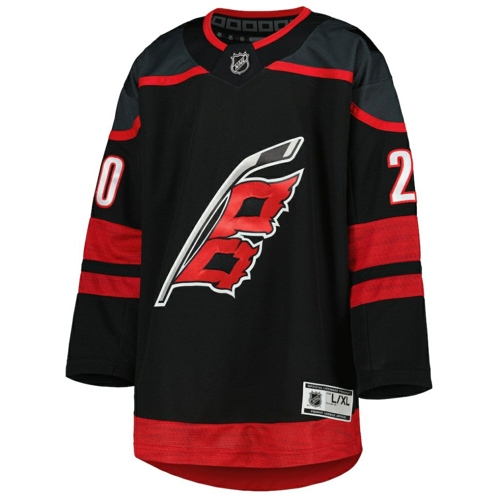Sebastian Aho Carolina Hurricanes Youth Home Premier Player Jersey - Black - NHL 4845236