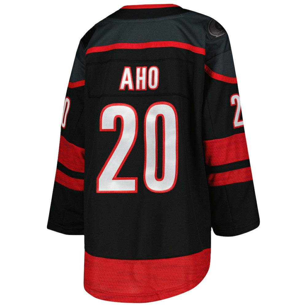Sebastian Aho Carolina Hurricanes Youth Home Premier Player Jersey - Black - NHL 4845236