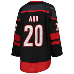 Sebastian Aho Carolina Hurricanes Youth Home Premier Player Jersey - Black - NHL 4845236