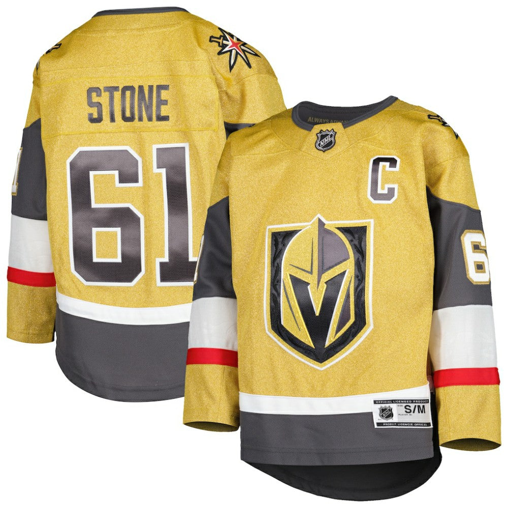 Mark Stone Vegas Golden Knights Youth Home Captain Patch Premier Player Jersey - Gold - NHL 4845239