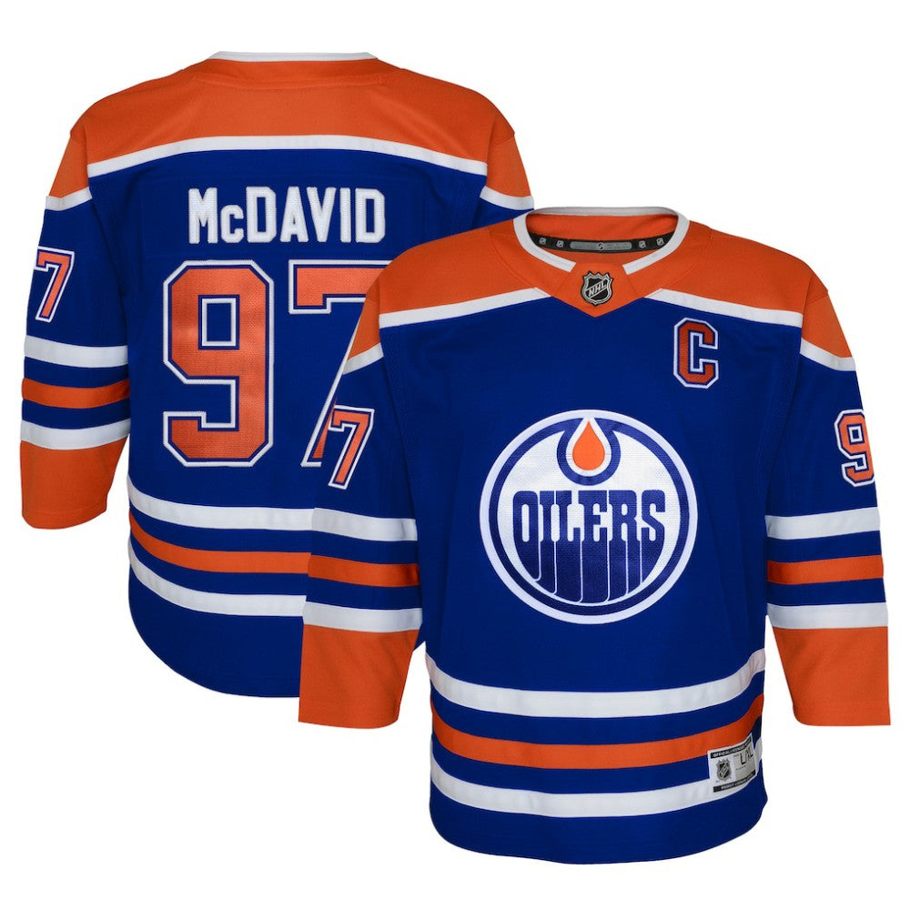 Connor McDavid Edmonton Oilers Youth Home Premier Player Jersey - Royal - NHL 4845241