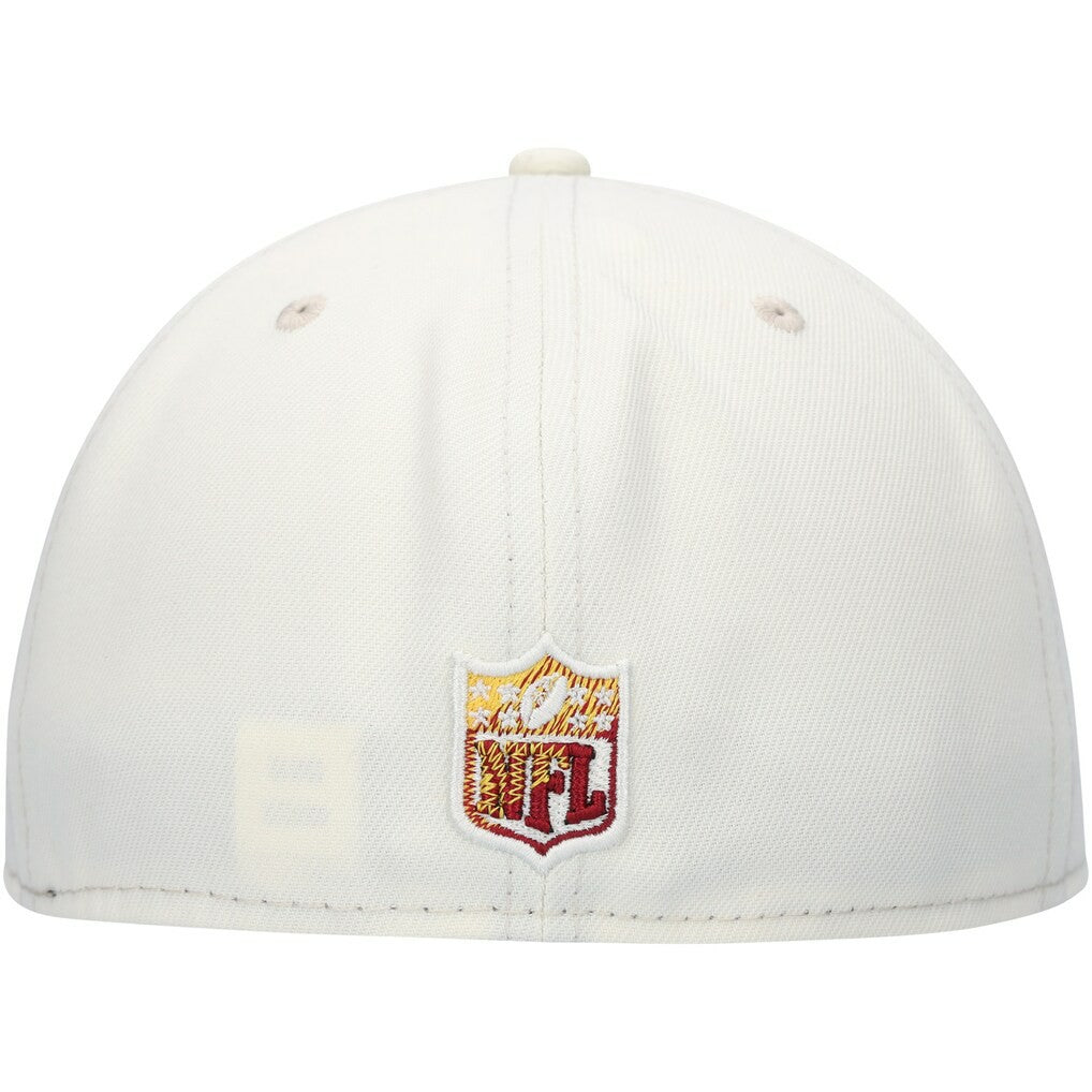 Washington Commanders New Era Chrome Color Dim 59FIFTY Fitted Hat Cream