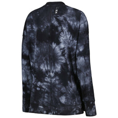 Las Vegas Raiders MSX by Michael Strahan Women's Bailey Tie-Dye Pullover Sweatshirt Black