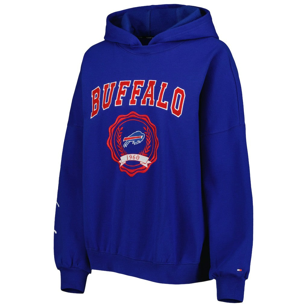 Buffalo Bills Tommy Hilfiger Women's Becca Drop Shoulder Pullover Hoodie Royal