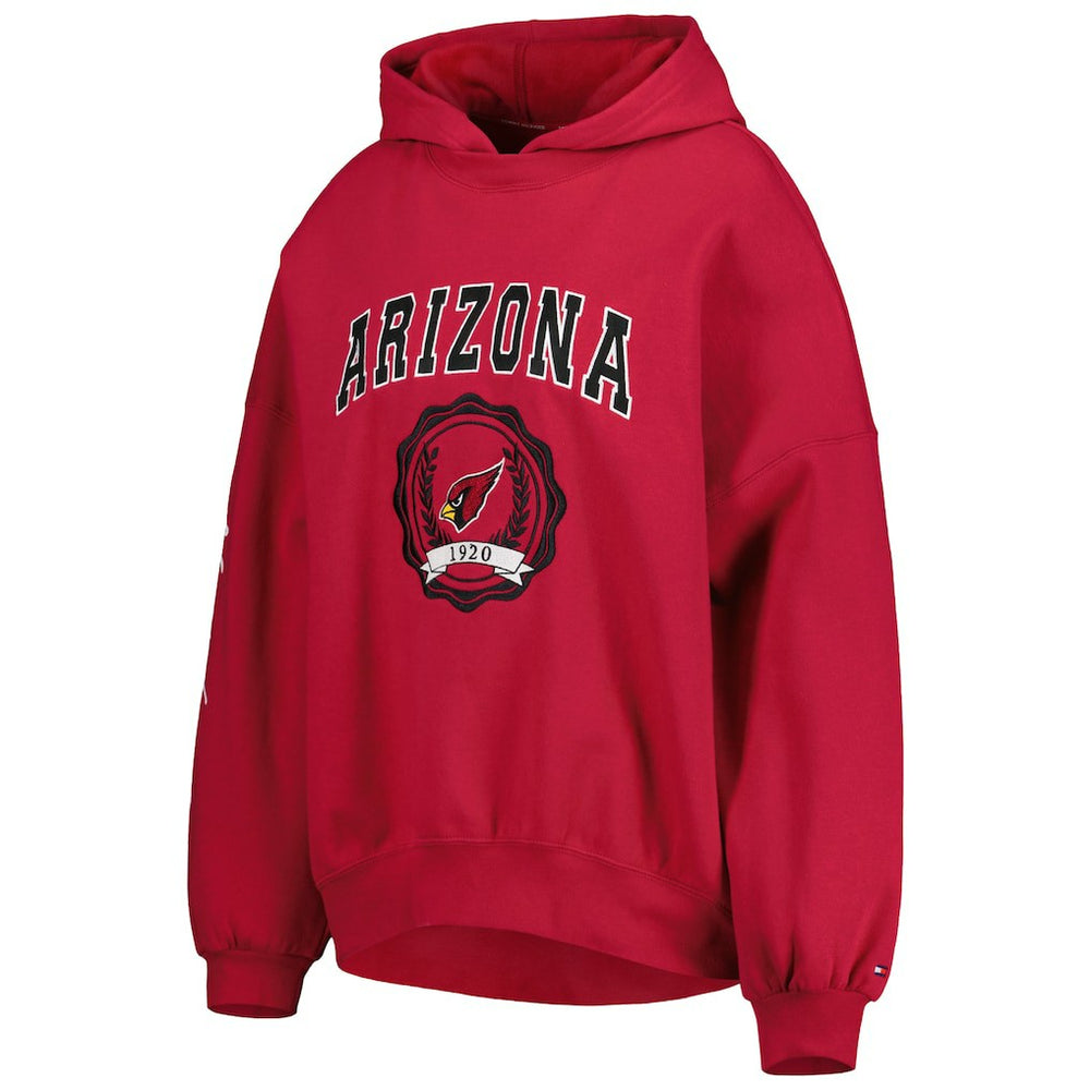 Arizona Cardinals Tommy Hilfiger Women's Becca Drop Shoulder Pullover Hoodie Cardinal