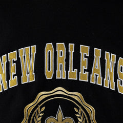 New Orleans Saints Tommy Hilfiger Women's Becca Drop Shoulder Pullover Hoodie Black