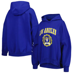Los Angeles Rams Tommy Hilfiger Women's Becca Drop Shoulder Pullover Hoodie Royal