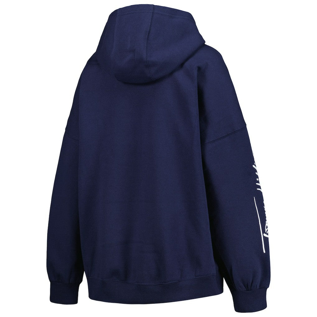 Seattle Seahawks Tommy Hilfiger Women's Becca Drop Shoulder Pullover Hoodie College Navy