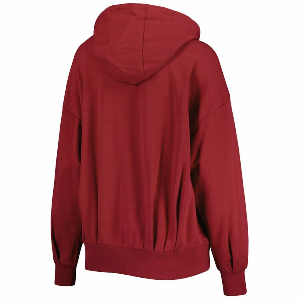 Arizona Cardinals MSX by Michael Strahan Women's Emerson Lightweight Full-Zip Hoodie Cardinal