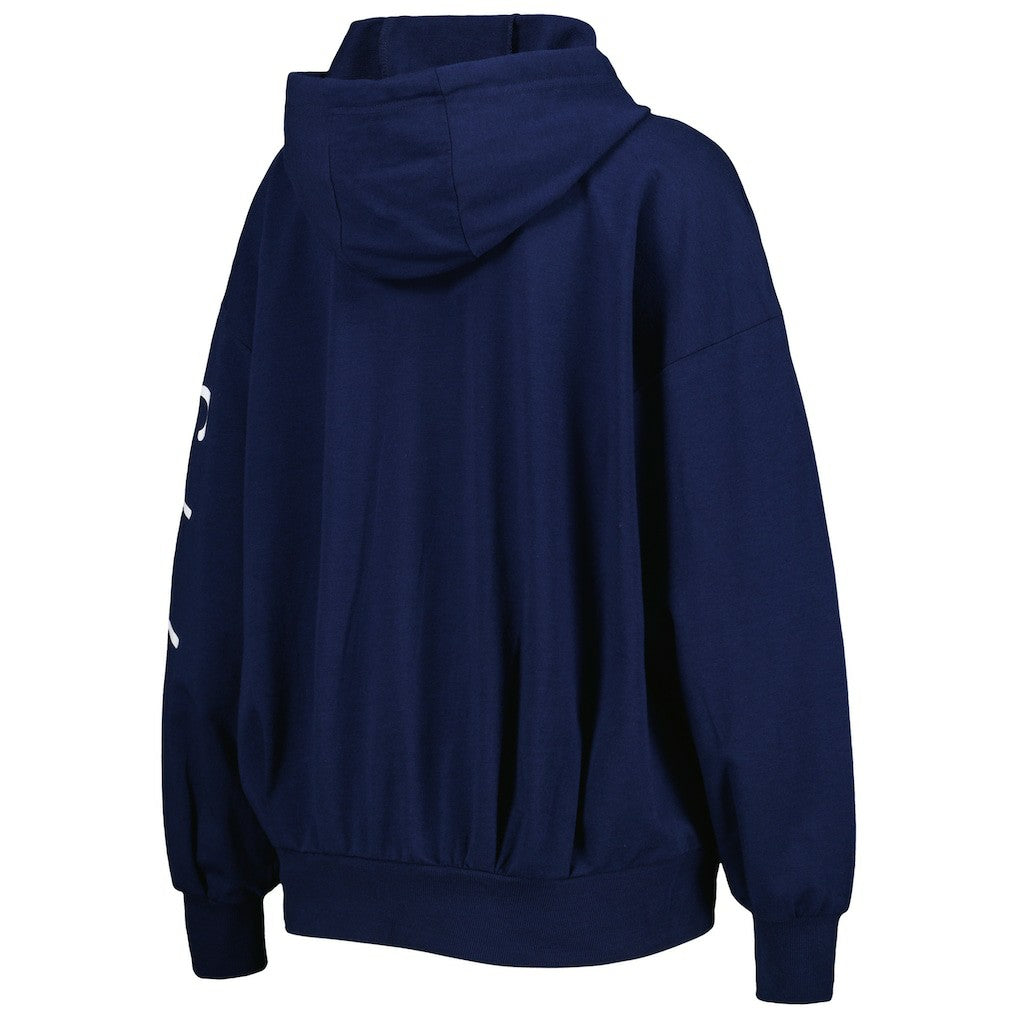 Seattle Seahawks MSX by Michael Strahan Women's Emerson Lightweight Full-Zip Hoodie College Navy