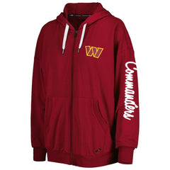 Washington Commanders MSX by Michael Strahan Women's Emerson Lightweight Full-Zip Hoodie Burgundy