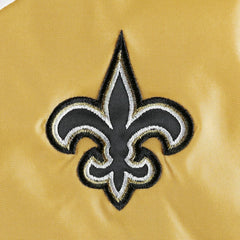New Orleans Saints Tommy Hilfiger Women's Staci Half-Zip Hoodie Windbreaker Jacket White/Gold