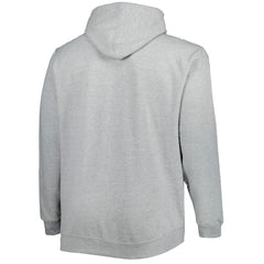 Milwaukee Bucks Big & Tall Heart & Soul Pullover Hoodie Heathered Gray