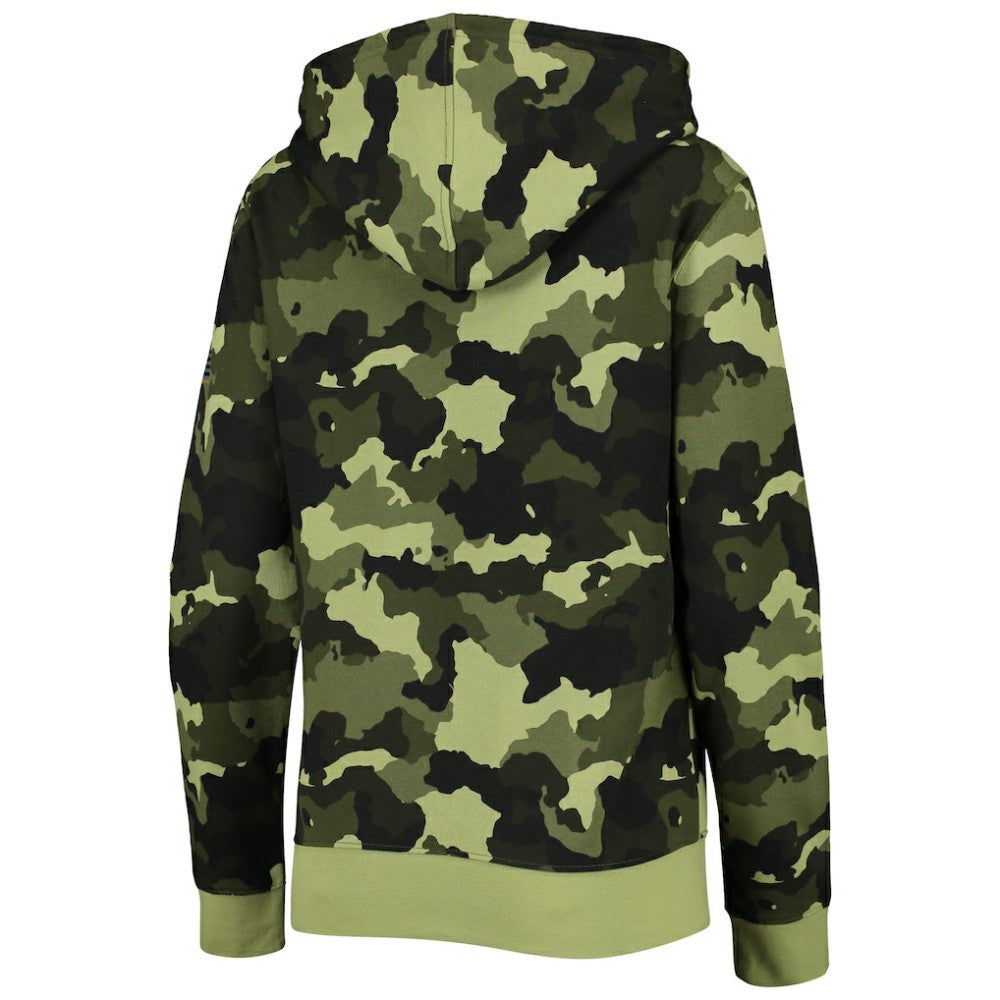 Boston Red Sox New Era Women's 2022 MLB Armed Forces Day Camo Full-Zip Hoodie - Green - New Era Online