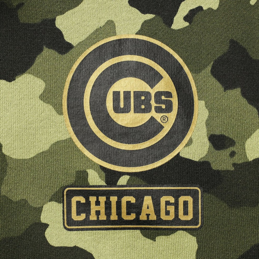 Chicago Cubs New Era Women's 2022 MLB Armed Forces Day Camo Full-Zip Hoodie - Green - New Era on Sale
