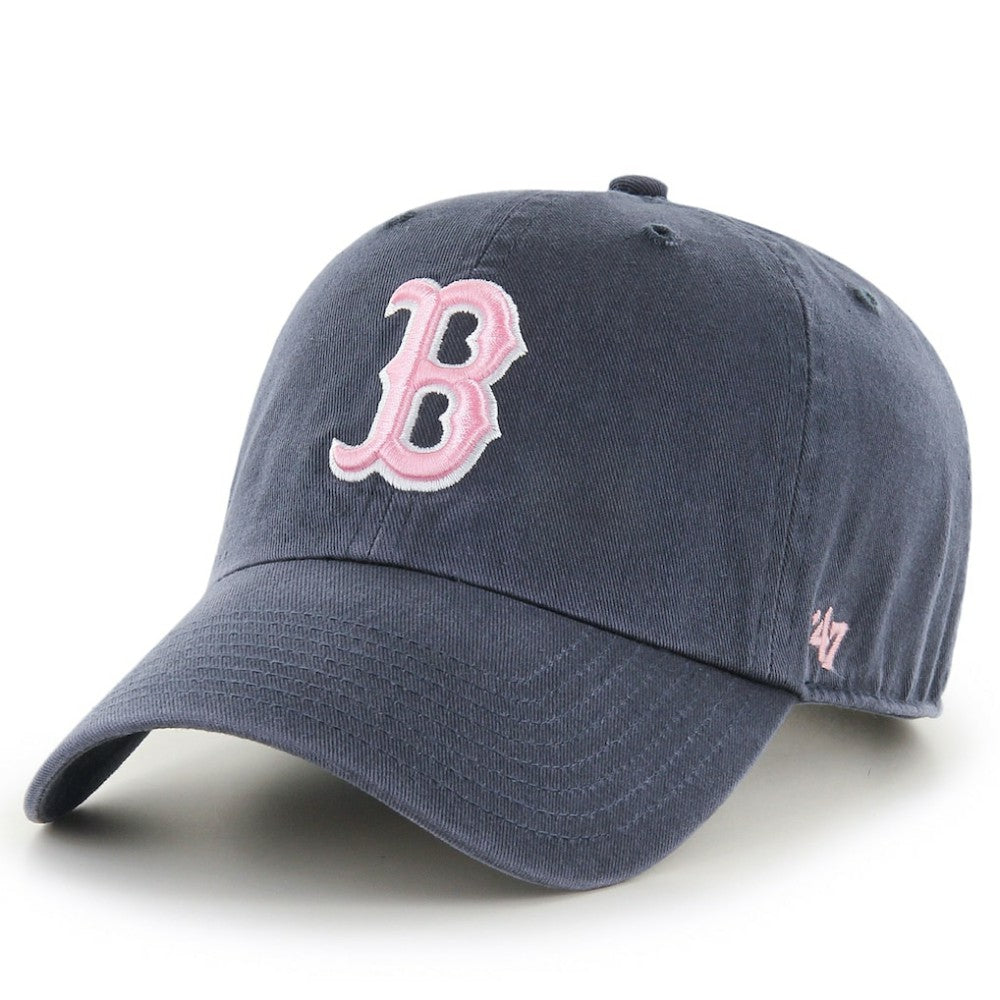 Boston Red Sox '47 Youth Logo Clean Up Adjustable Hat - Navy - 47 brand Discount