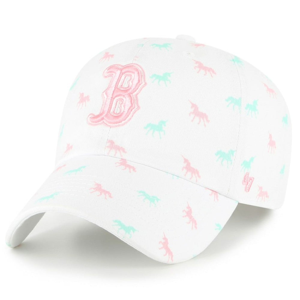 Boston Red Sox '47 Youth Clean Up Adjustable Hat - White - 47 brand Discount