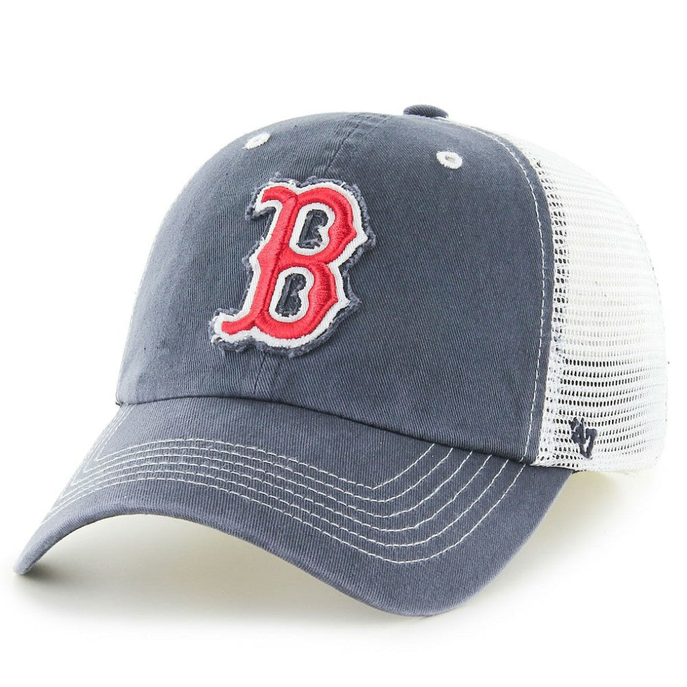 Boston Red Sox '47 Blue Mountain Trucker Flex Hat - Navy - 47 brand Lifestyle