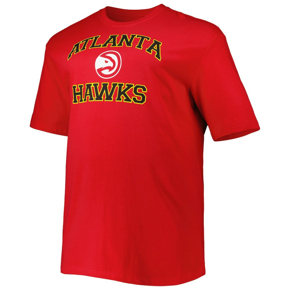 Atlanta Hawks Big & Tall Heart & Soul T-Shirt Red