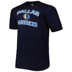 Dallas Mavericks Big & Tall Heart & Soul T-Shirt Navy