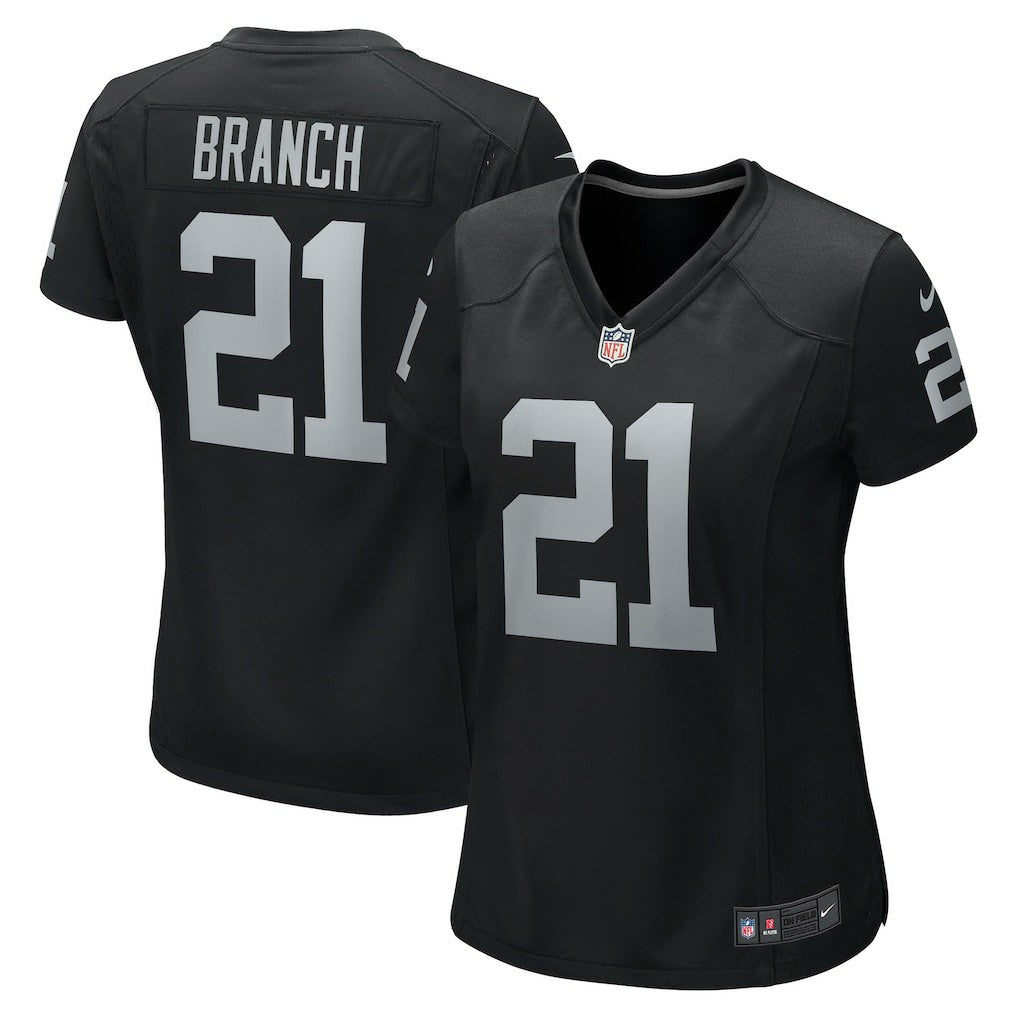 Nike Cliff Branch Las Vegas Raiders Women's Retired Player Game Jersey Black