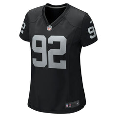 Nike Richard Seymour Las Vegas Raiders Women's Retired Player Game Jersey Black