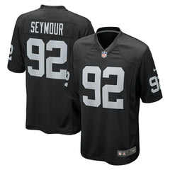 Nike Richard Seymour Las Vegas Raiders Retired Player Game Jersey Black