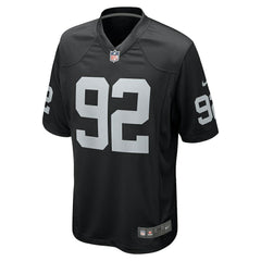 Nike Richard Seymour Las Vegas Raiders Retired Player Game Jersey Black