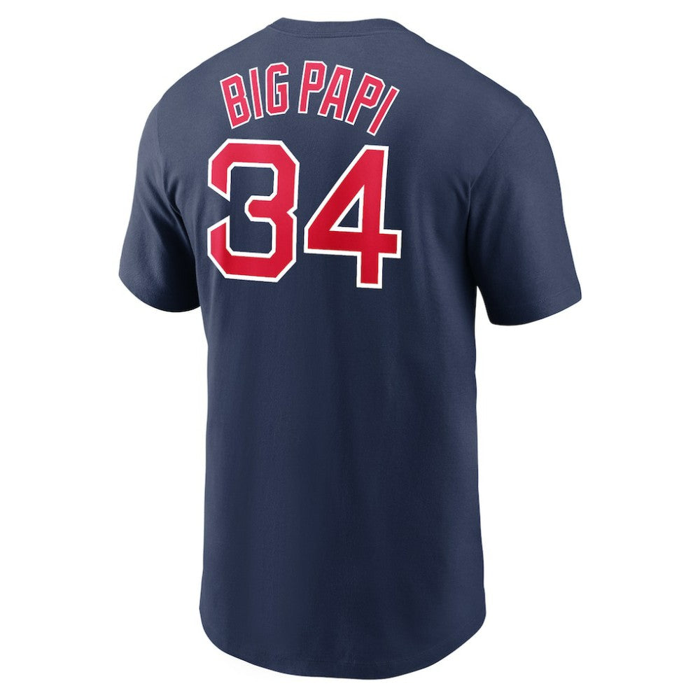 David Ortiz Boston Red Sox Nike Name & Number Wordmark T-Shirt - Navy - Nike Lifestyle