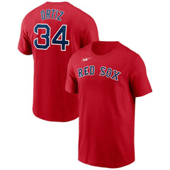 David Ortiz Boston Red Sox Nike Name & Number T-Shirt - Red - Nike Discount