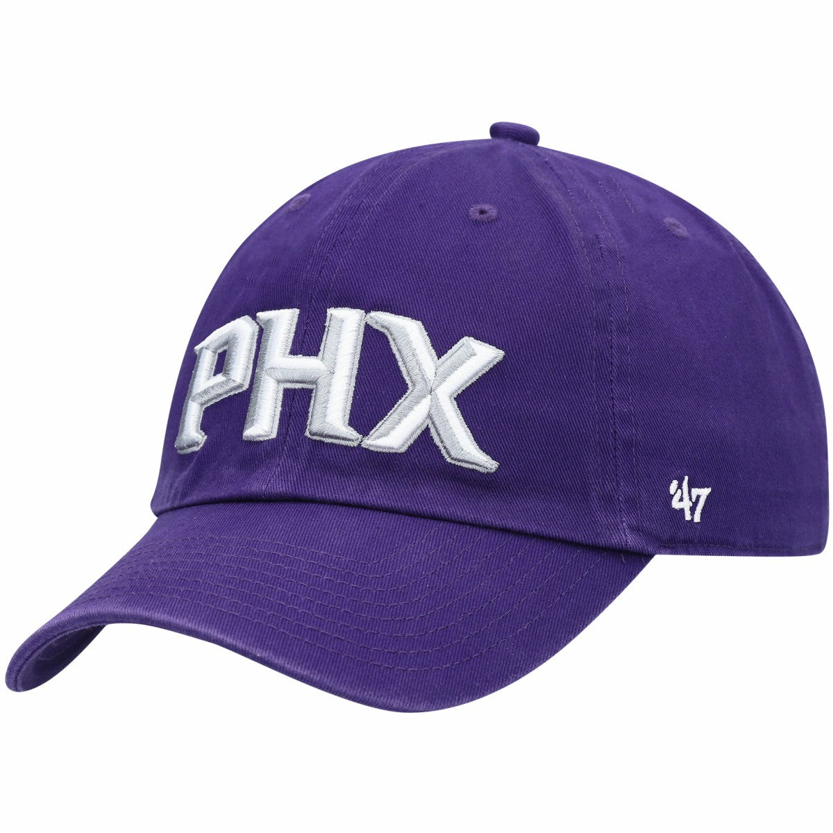 Phoenix Suns '47 Clean Up Wordmark Adjustable Hat Purple | 47 brand for sale