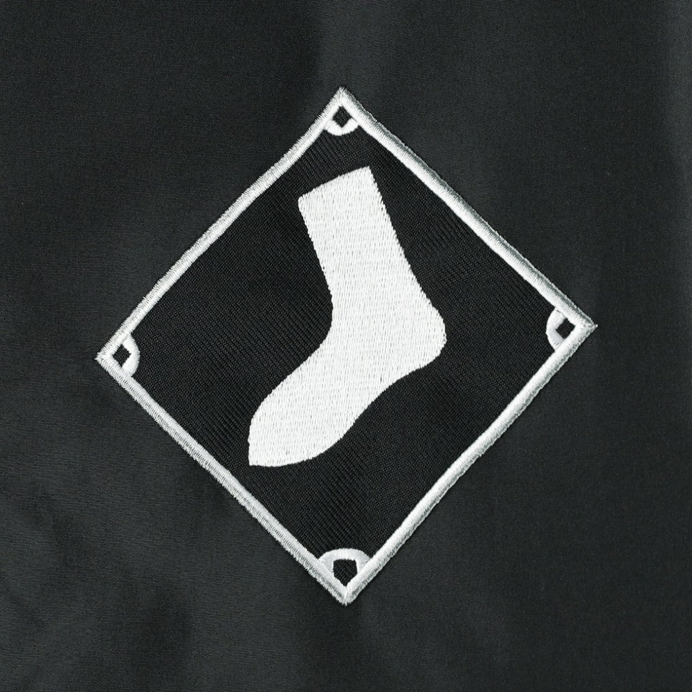 Chicago White Sox JH Design Reversible Fleece Full-Snap Hoodie Jacket - Black - MLB Lifestyle