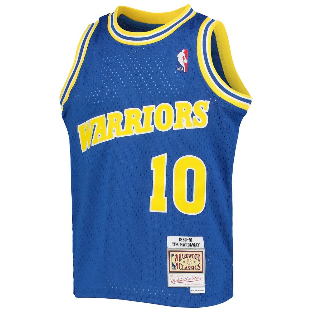 Tim Hardaway Golden State Warriors Youth 1990/91 Hardwood Classics Swingman Jersey for sale Royal | Mitchell & Ness Lifestyle