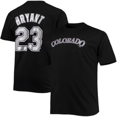 Kris Bryant Colorado Rockies Fanatics Big & Tall Name & Number T-Shirt - Black - Fanatics Online