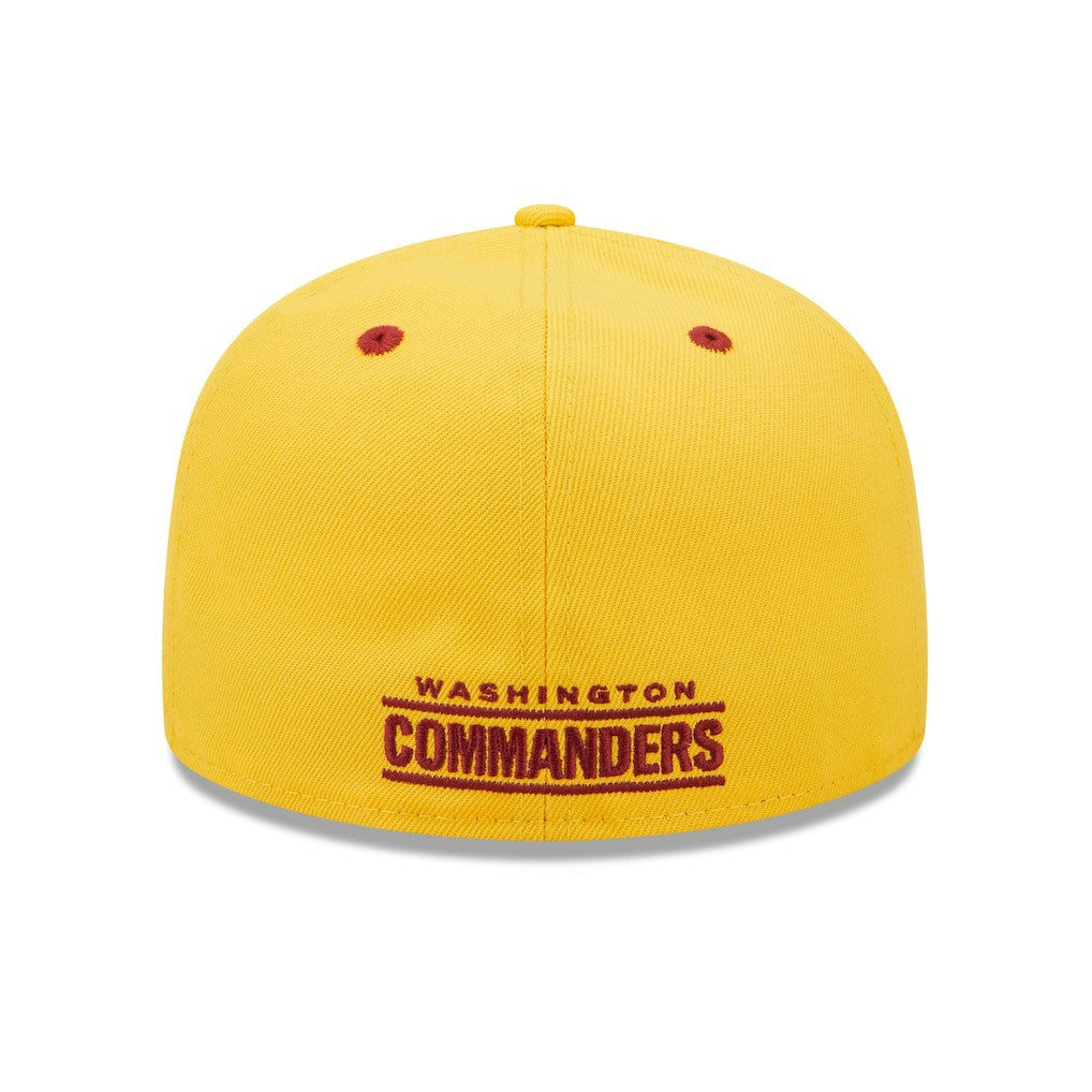 Washington Commanders New Era Flipside 2Tone 59FIFTY Fitted Hat Gold/Burgundy