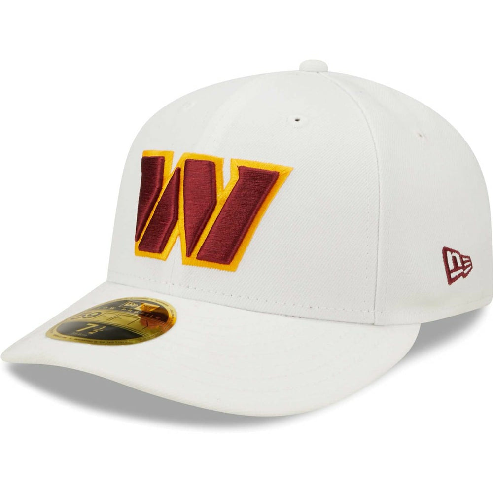 Washington Commanders New Era Omaha Low Profile 59FIFTY Fitted Hat White