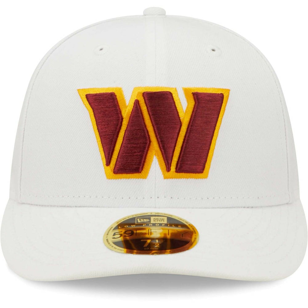 Washington Commanders New Era Omaha Low Profile 59FIFTY Fitted Hat White