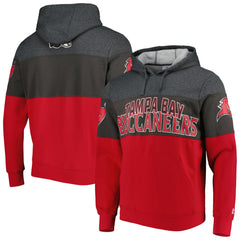 Tampa Bay Buccaneers Starter Extreme Pullover Hoodie Heather Charcoal/Red