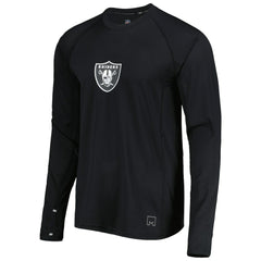 Las Vegas Raiders MSX by Michael Strahan Interval Long Sleeve Raglan T-Shirt Black