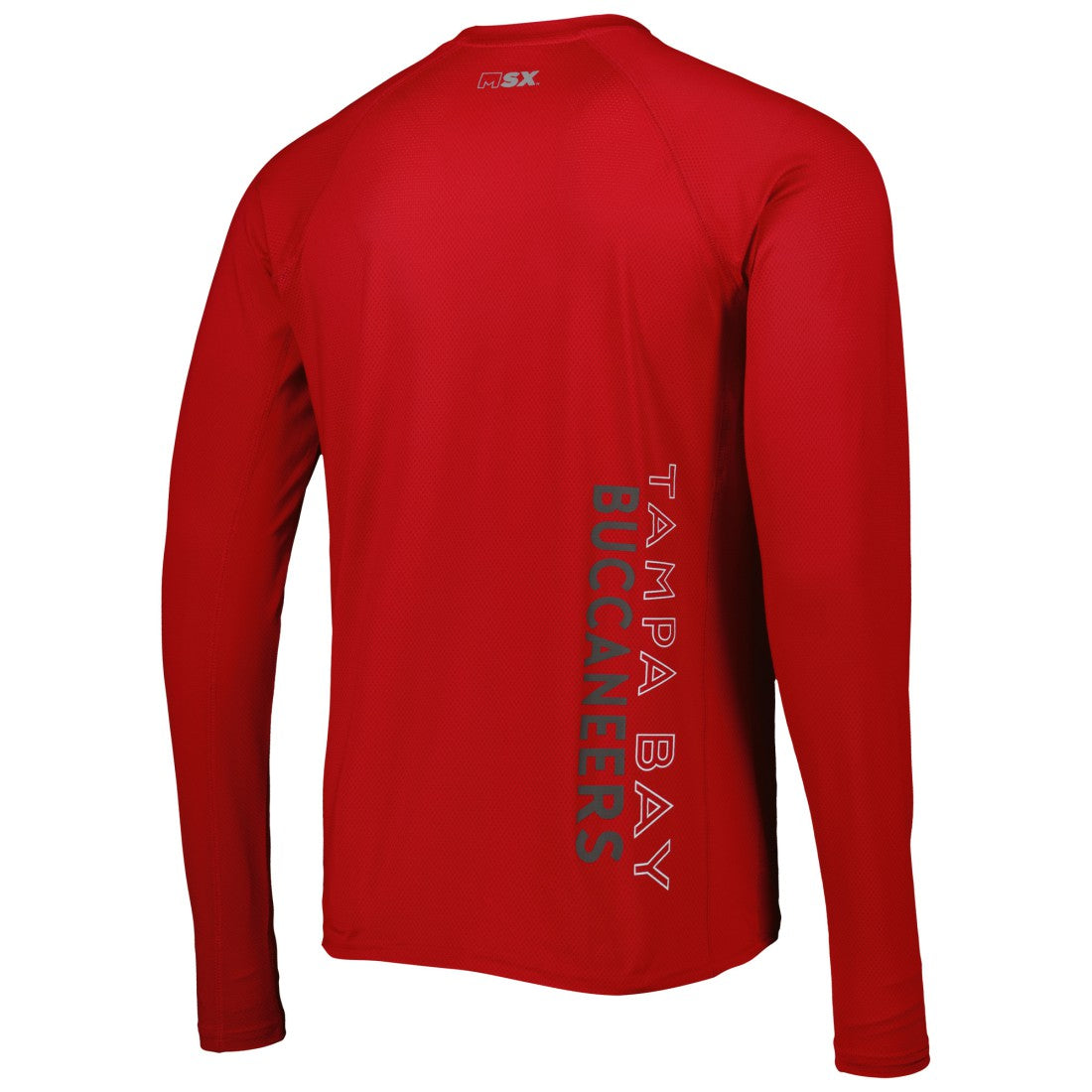Tampa Bay Buccaneers MSX by Michael Strahan Interval Long Sleeve Raglan T-Shirt Red