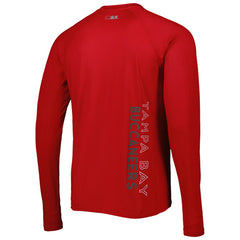 Tampa Bay Buccaneers MSX by Michael Strahan Interval Long Sleeve Raglan T-Shirt Red