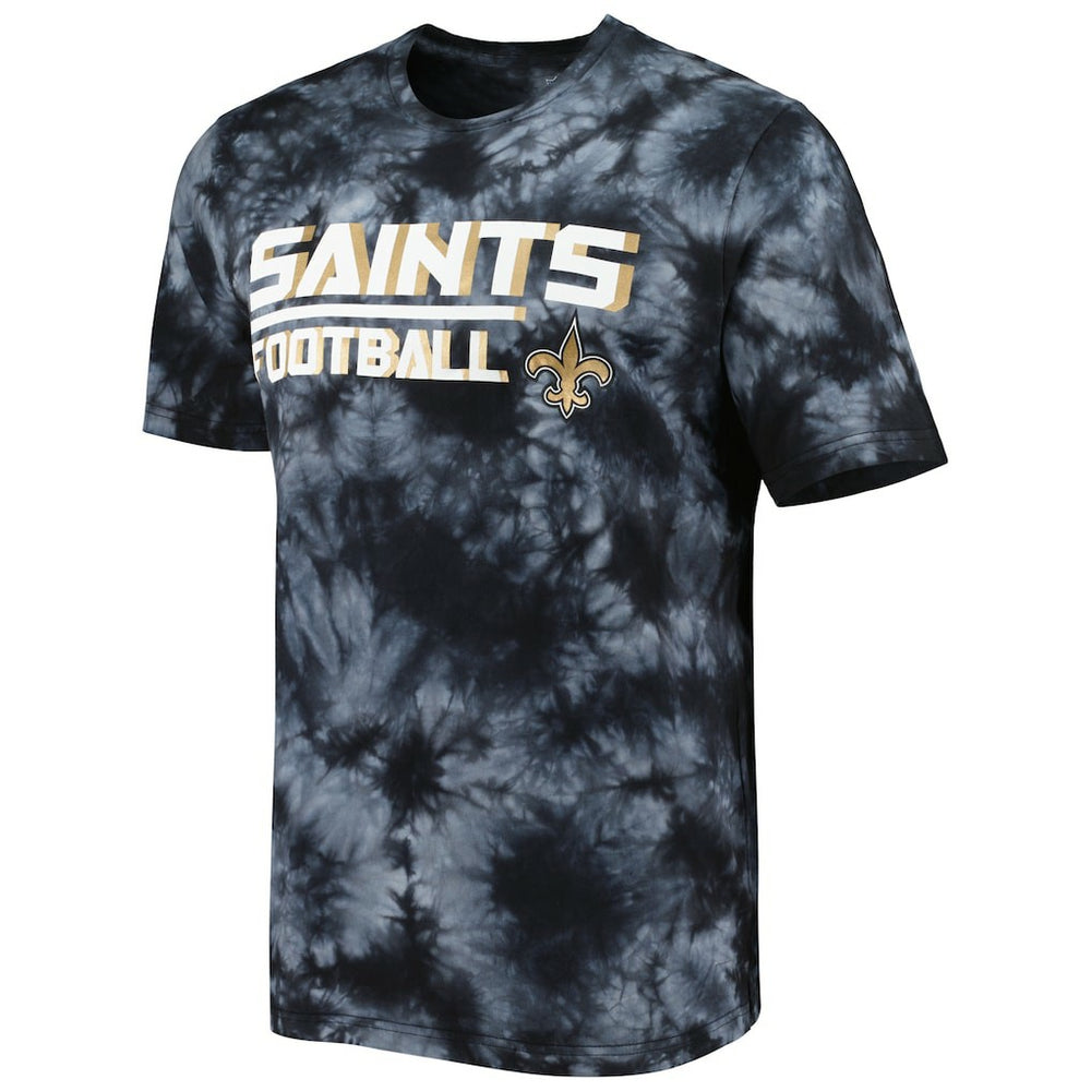 New Orleans Saints MSX by Michael Strahan Recovery Tie-Dye T-Shirt Black