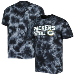 Green Bay Packers MSX by Michael Strahan Recovery Tie-Dye T-Shirt Black