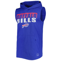 Buffalo Bills MSX by Michael Strahan Relay Sleeveless Pullover Hoodie Royal